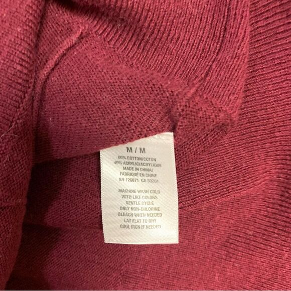 Aero Burgundy Cardigan Sweater Women’s Medium Academia School Hermione Hogwarts - Picture 6 of 8